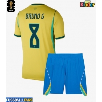 Brasilien Bruno Guimaraes #8 Heimtrikotsatz Kinder WM 2026 Kurzarm (+ Kurze Hosen)